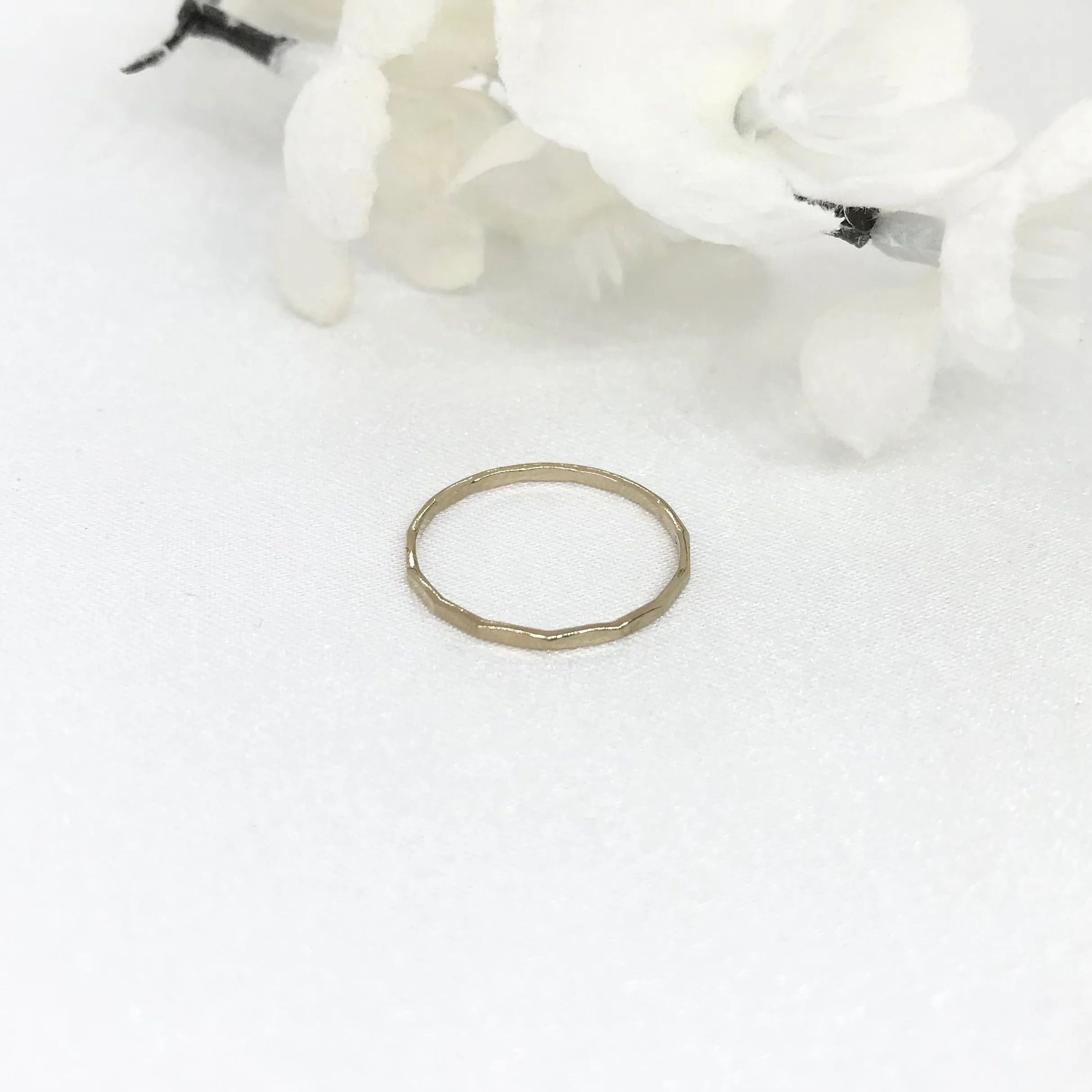 14k Gold Filled Hammered Ring