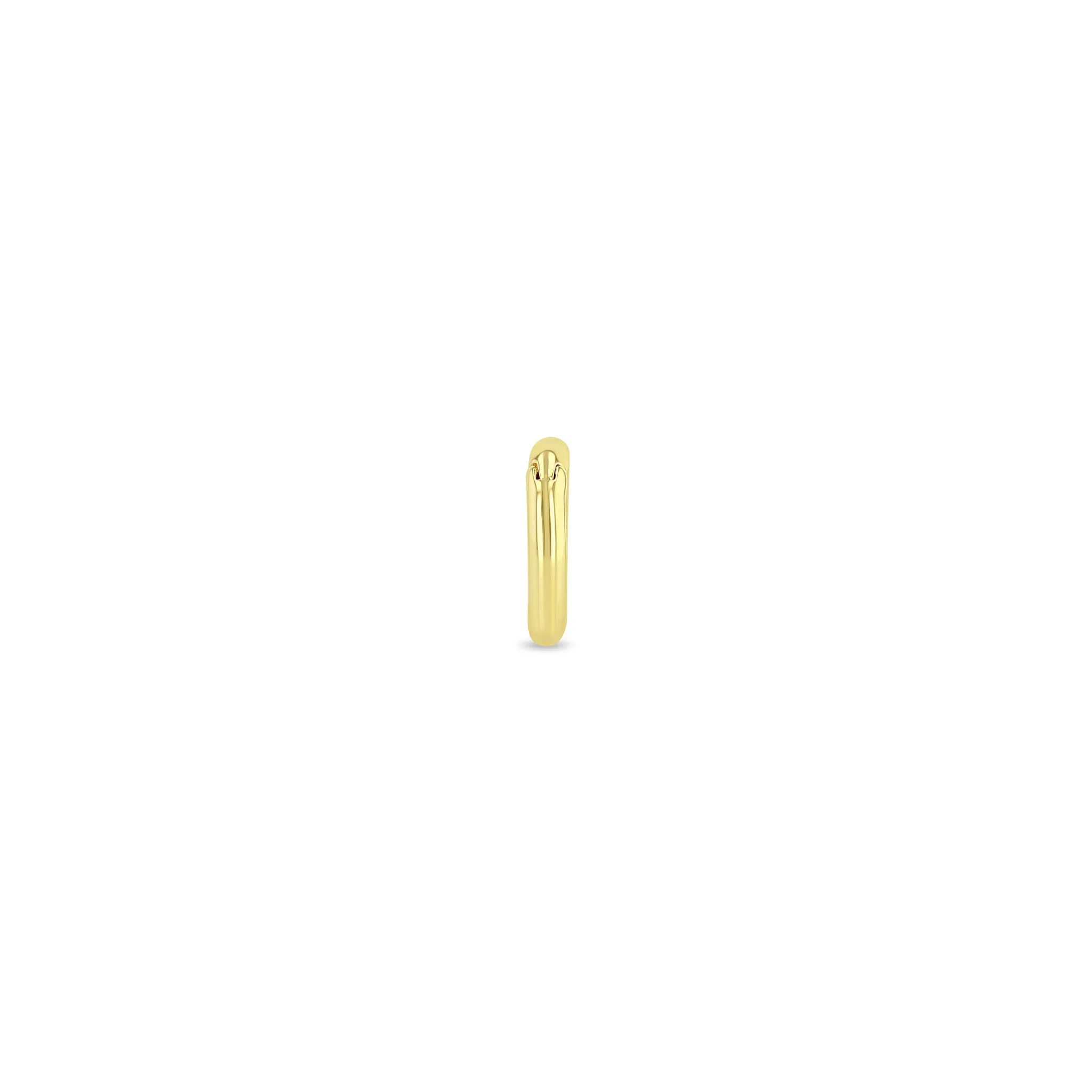 14k Gold Round Push Lock Enhancer