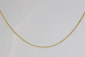 18” 14k Yellow Gold Rolo Link Chain Necklace (4.00g.)