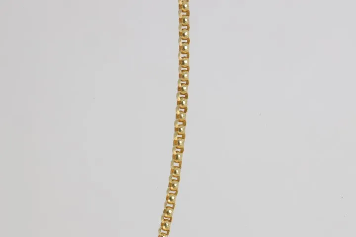 18” 14k Yellow Gold Rolo Link Chain Necklace (4.00g.)