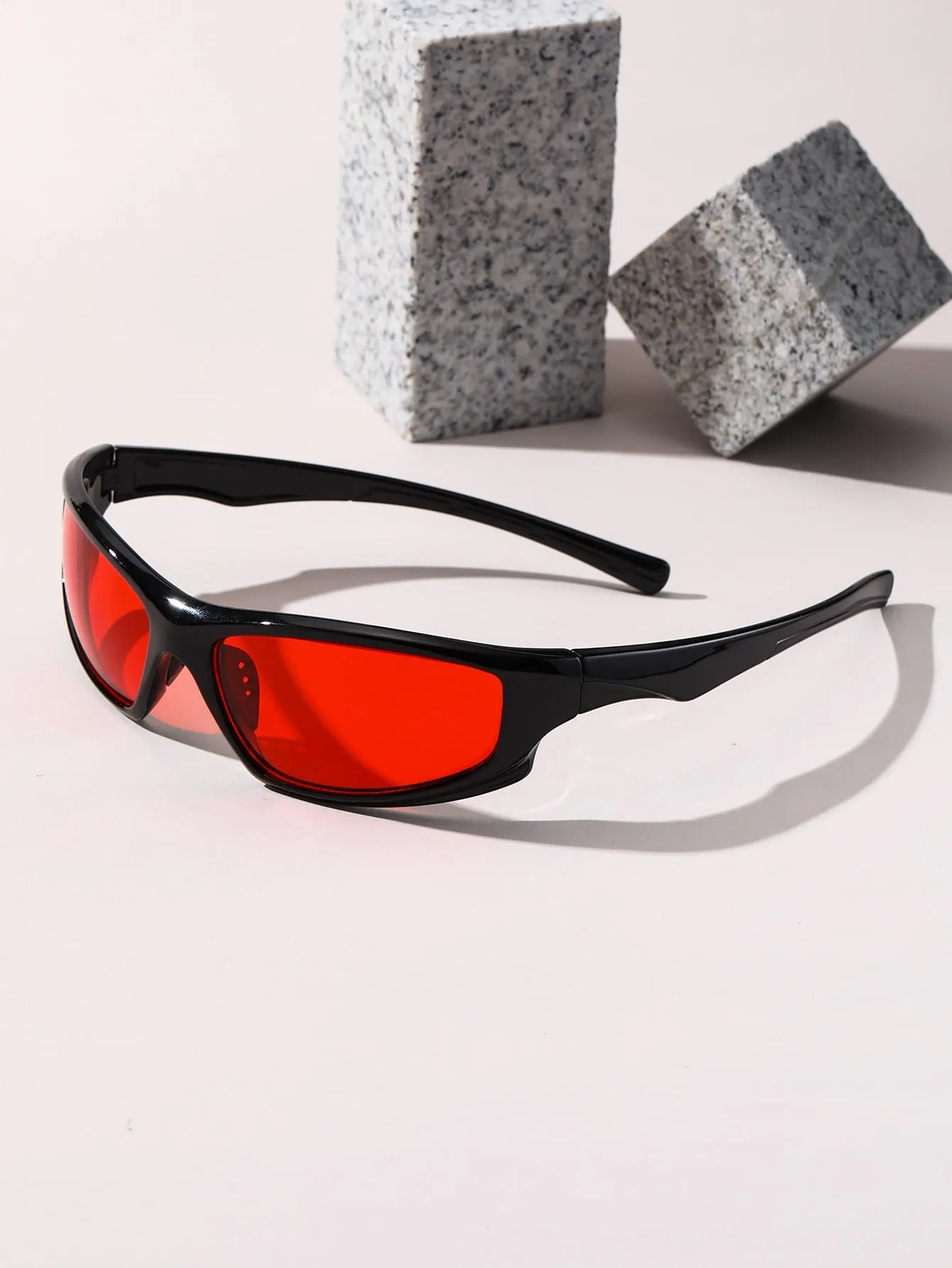 1pair Two Tone Fashion Glasses