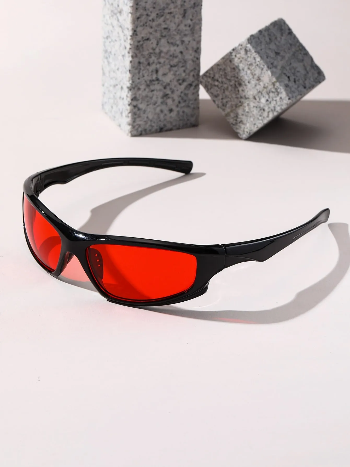 1pair Two Tone Fashion Glasses