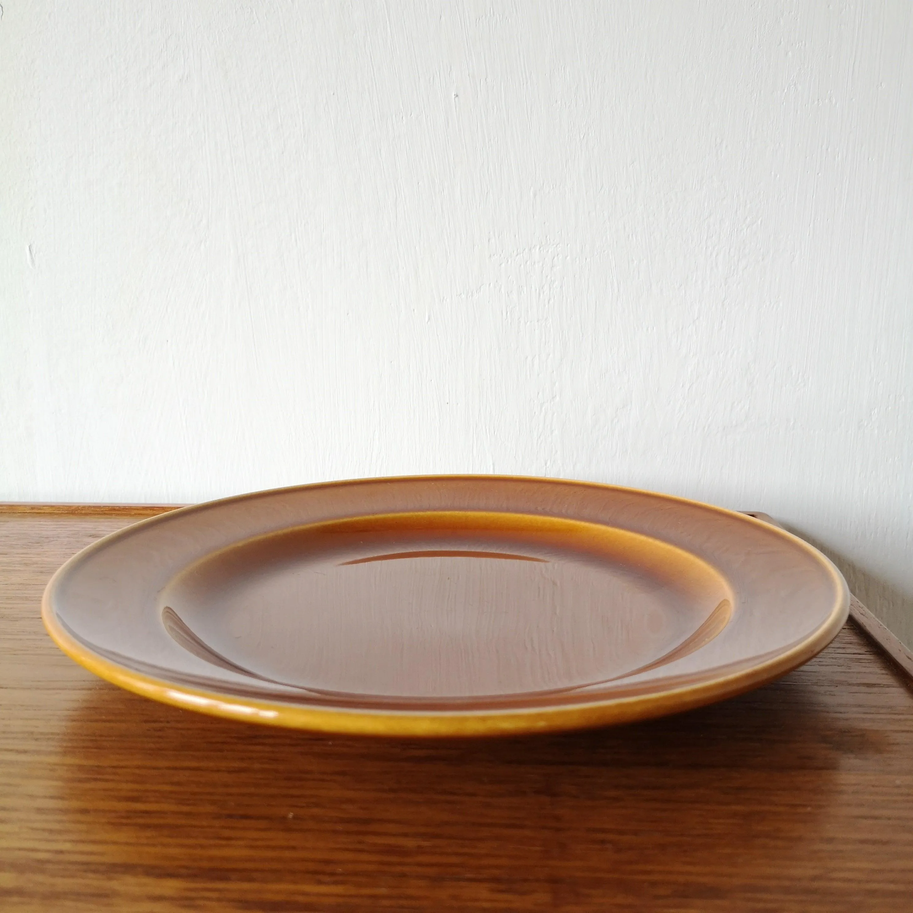 [30%OFF] BOCH la louviere|Brown glazed Vintage plate1 ヴィンテージプレート |