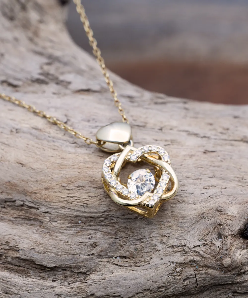 40th Birthday Heart Knot Gold Necklace I Want To Celebrate Everything That Makes You The Remarkable Person You Are