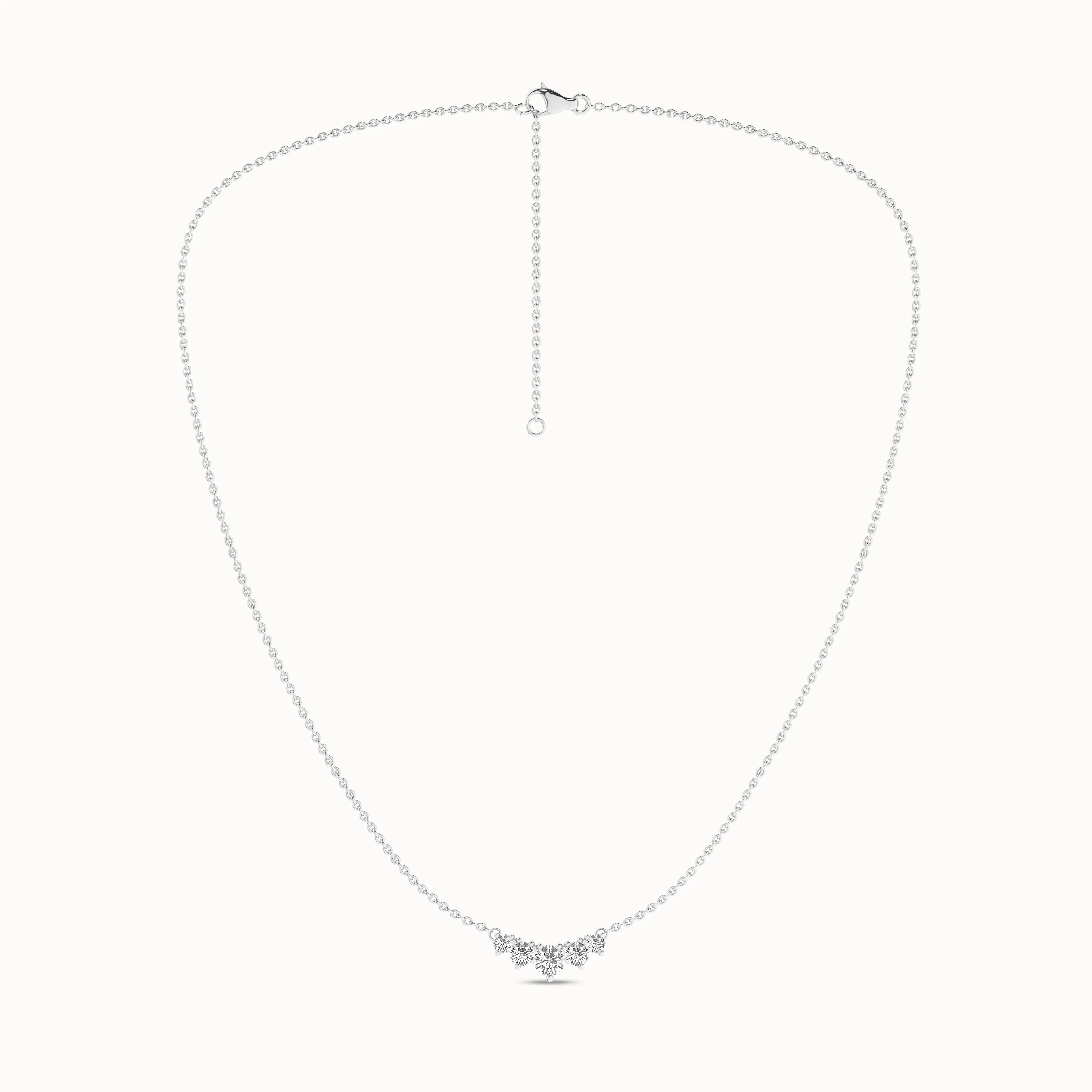 5-Stone Diamond Necklace