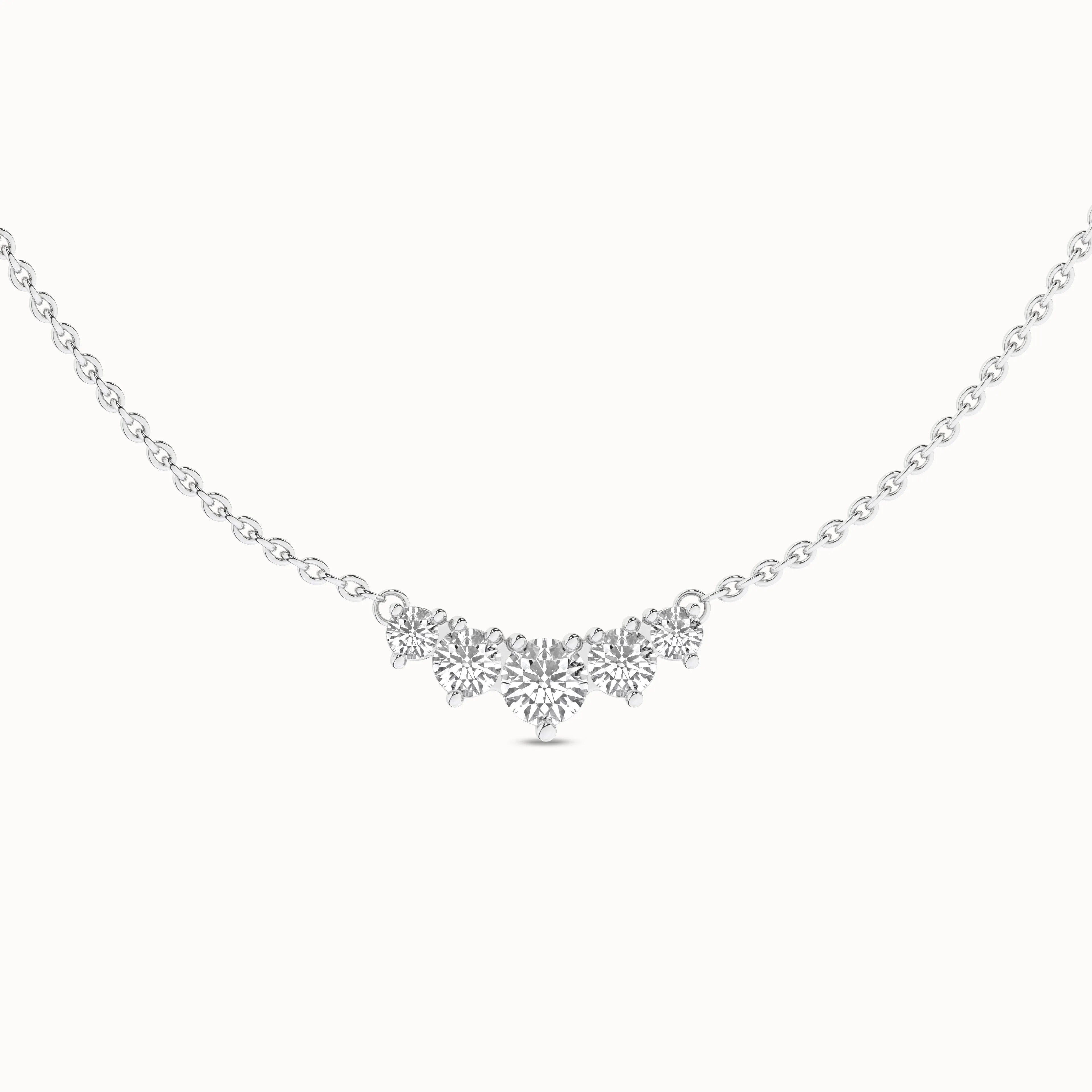 5-Stone Diamond Necklace