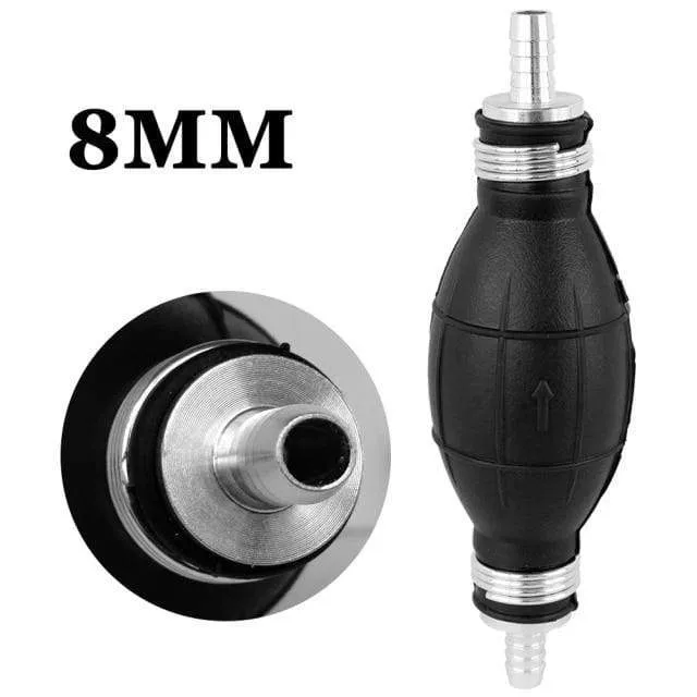 6/8/10/12mm Car Universal Fuel Pump Rubber Manual Transfer Liquid Gasoline Petrol Diesel Hand Primer Bulb Tube Aluminum