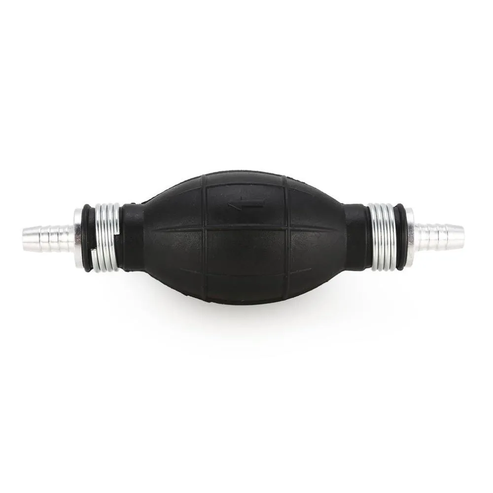 6/8/10/12mm Car Universal Fuel Pump Rubber Manual Transfer Liquid Gasoline Petrol Diesel Hand Primer Bulb Tube Aluminum