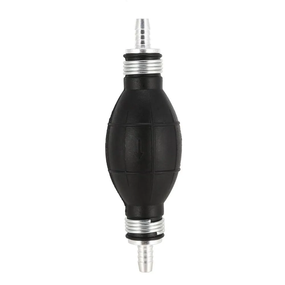 6/8/10/12mm Car Universal Fuel Pump Rubber Manual Transfer Liquid Gasoline Petrol Diesel Hand Primer Bulb Tube Aluminum