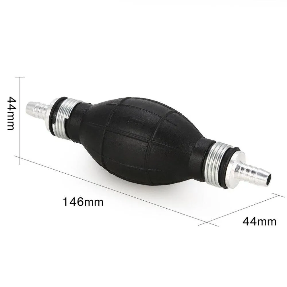 6/8/10/12mm Car Universal Fuel Pump Rubber Manual Transfer Liquid Gasoline Petrol Diesel Hand Primer Bulb Tube Aluminum