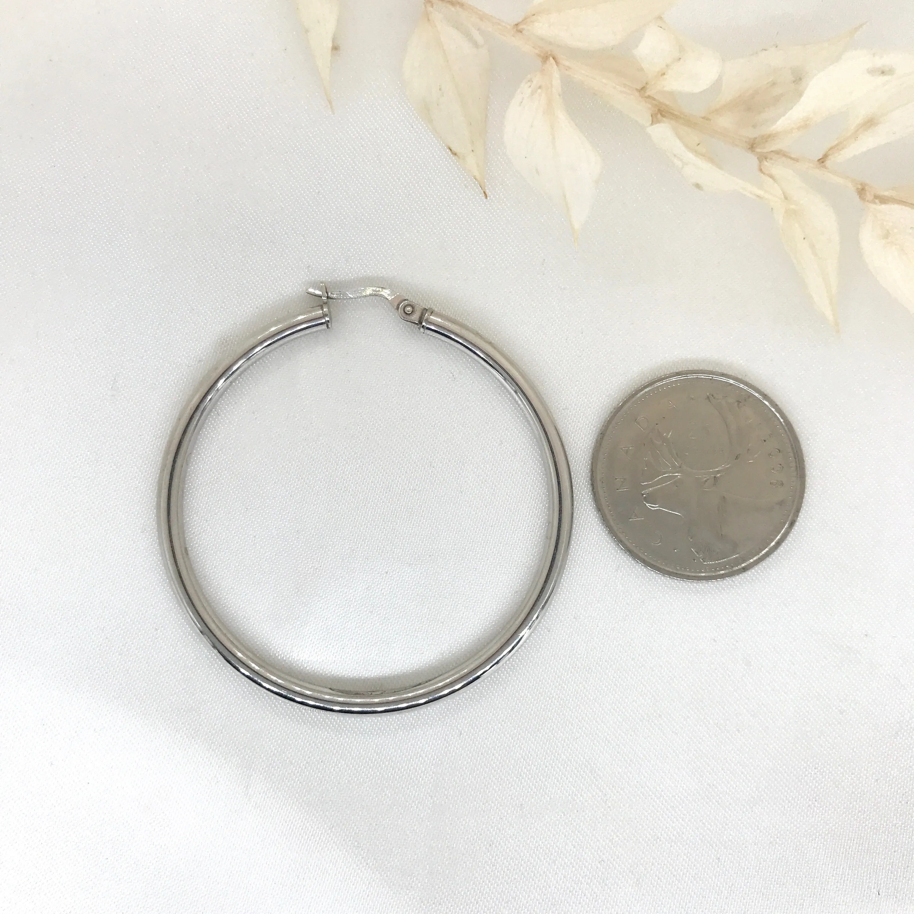 925 Sterling Silver Larger Hoops- 2 Sizes