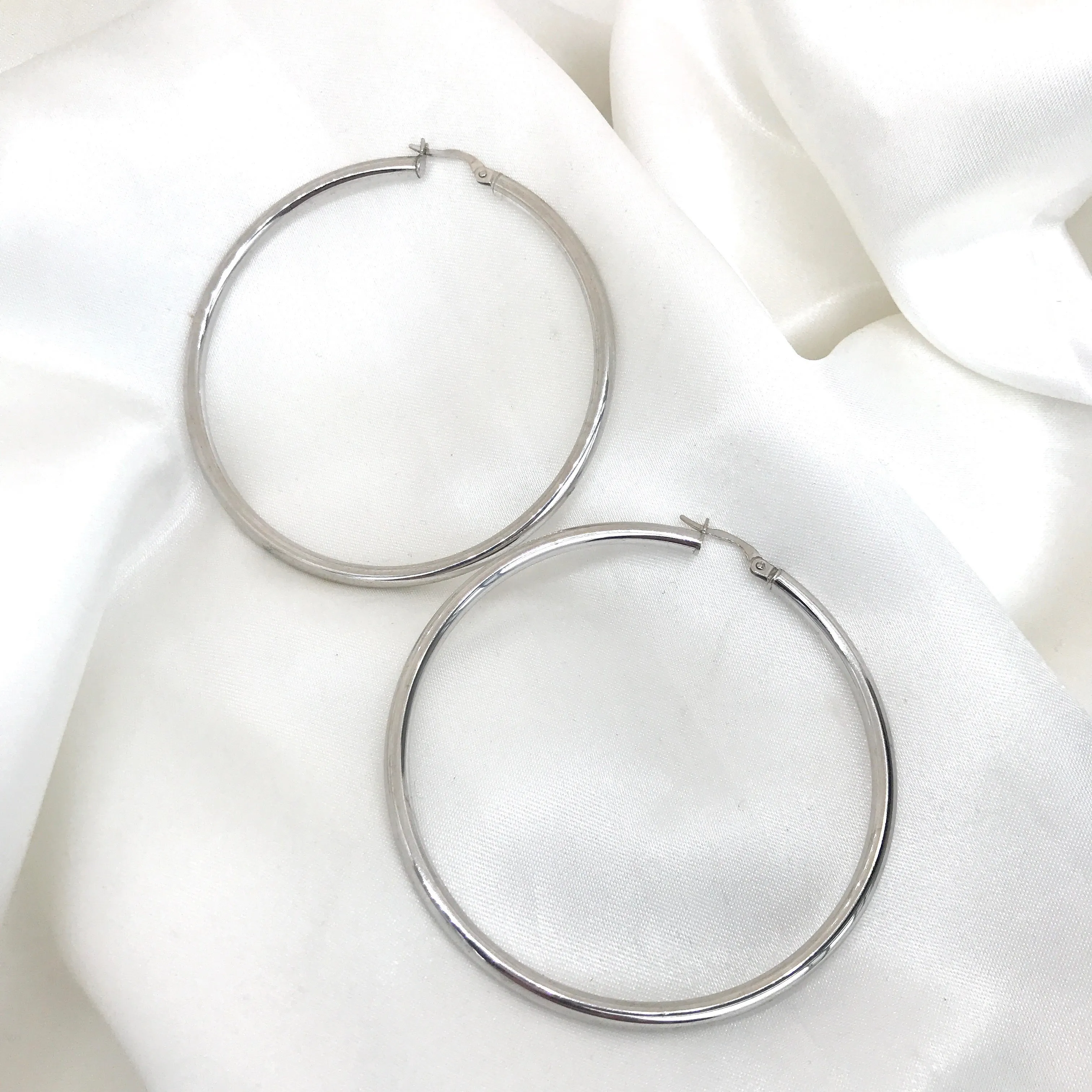 925 Sterling Silver Larger Hoops- 2 Sizes