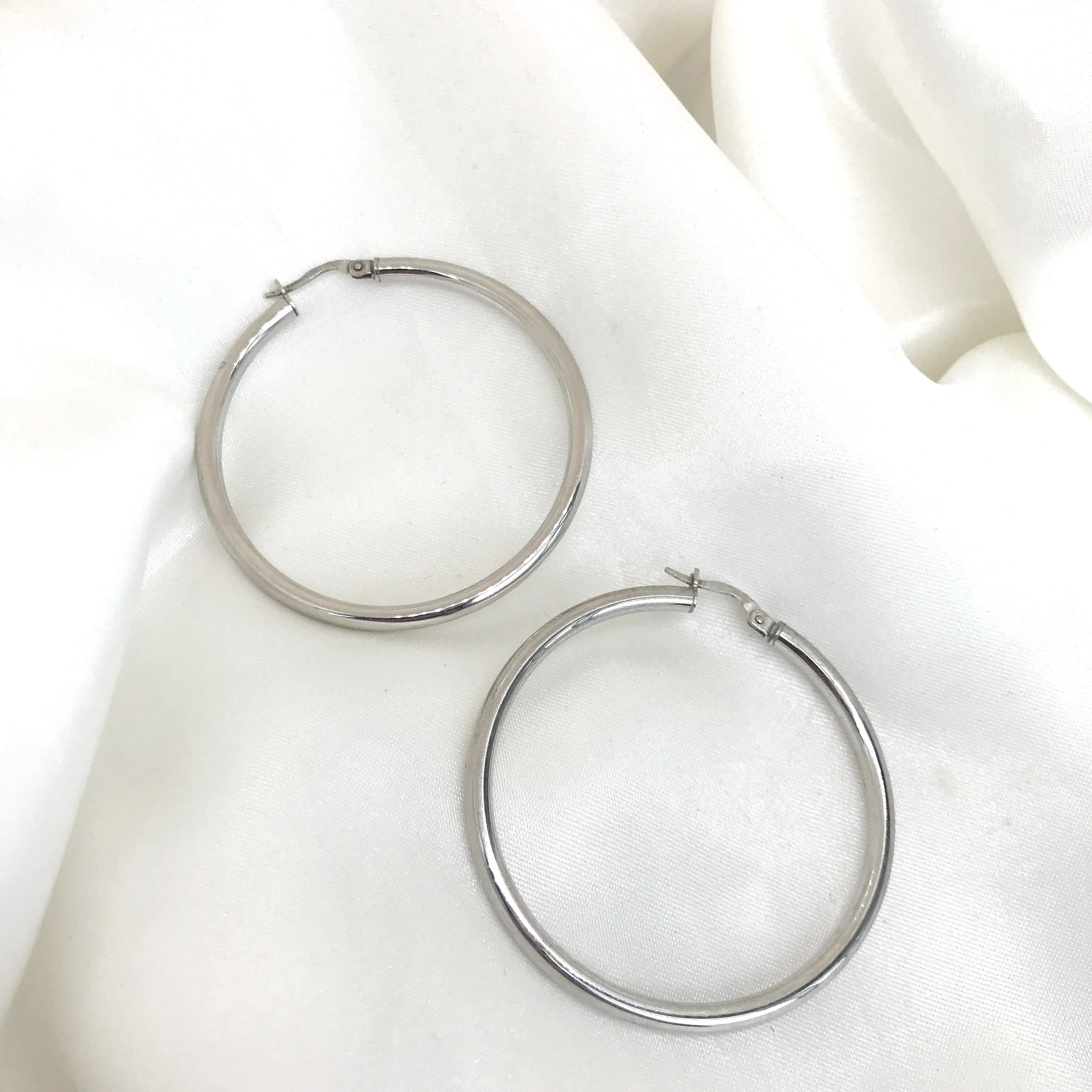 925 Sterling Silver Larger Hoops- 2 Sizes