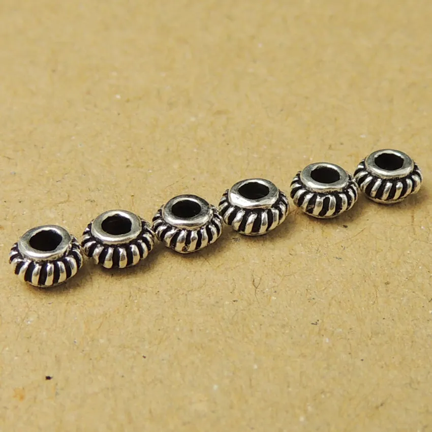 925 Sterling Silver Vintage Spcacer Beads for Handmade DIY Jewelry Making Project