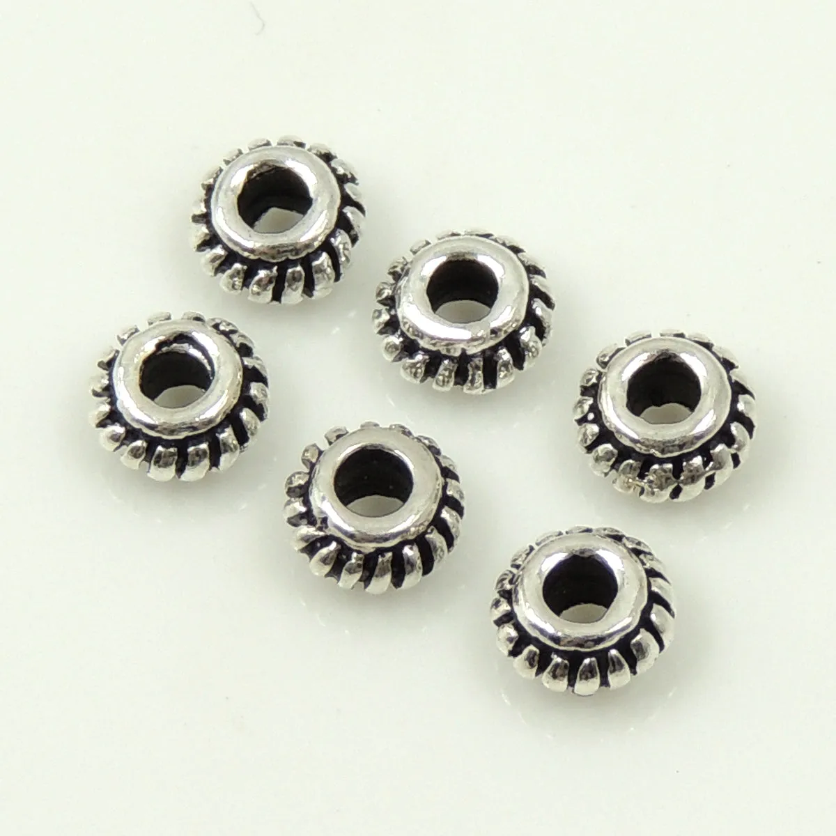 925 Sterling Silver Vintage Spcacer Beads for Handmade DIY Jewelry Making Project