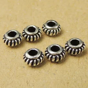 925 Sterling Silver Vintage Spcacer Beads for Handmade DIY Jewelry Making Project