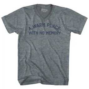 A Warm Place With No Memory Adult Tri-Blend V-neck T-shirt