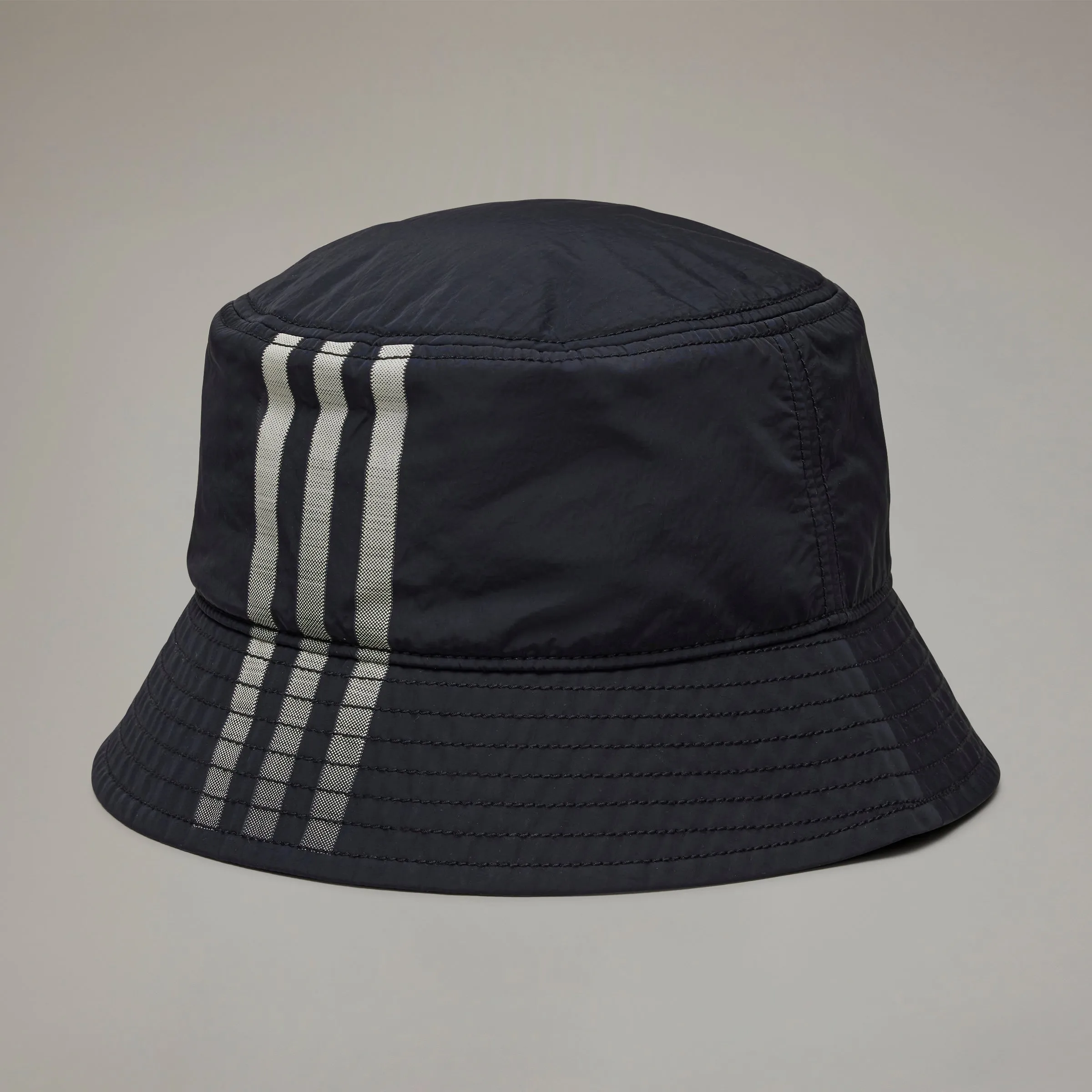 ADIDAS Y-3 3 Stripe Bucket Hat Black