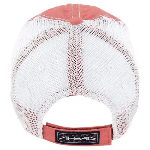 AHEAD Nantucket Red/White Pigment Dyed Mesh Cap