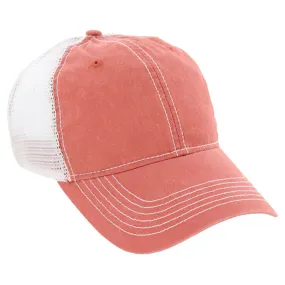 AHEAD Nantucket Red/White Pigment Dyed Mesh Cap