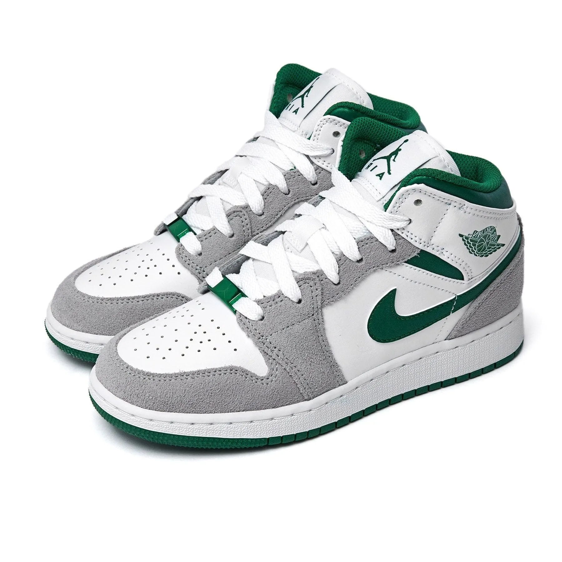 Air Jordan 1 Mid GS 'Green Grey'