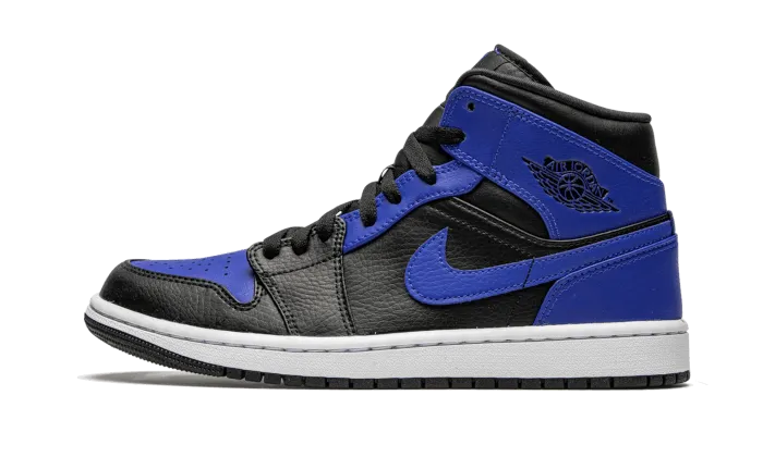 Air Jordan 1 Mid Hyper Royal Tumbled Leather