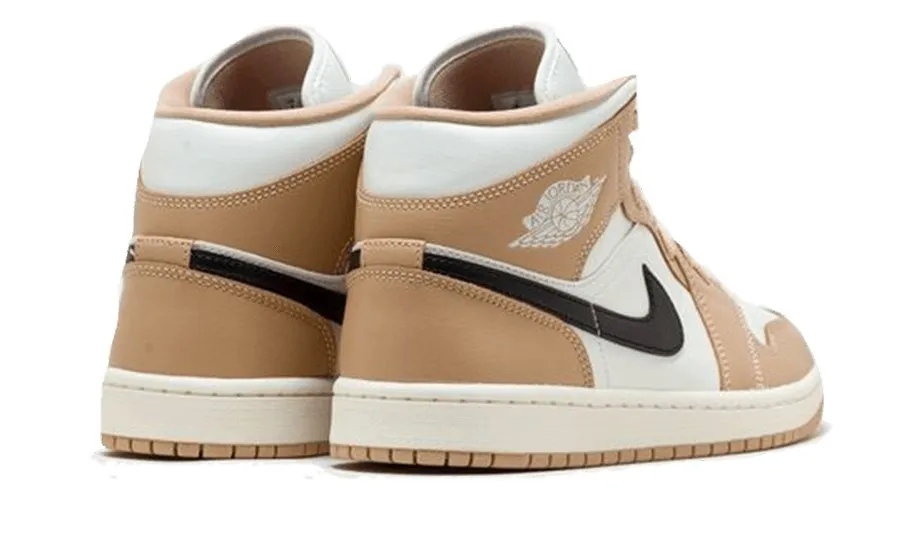 Air Jordan 1 Mid Tan Black