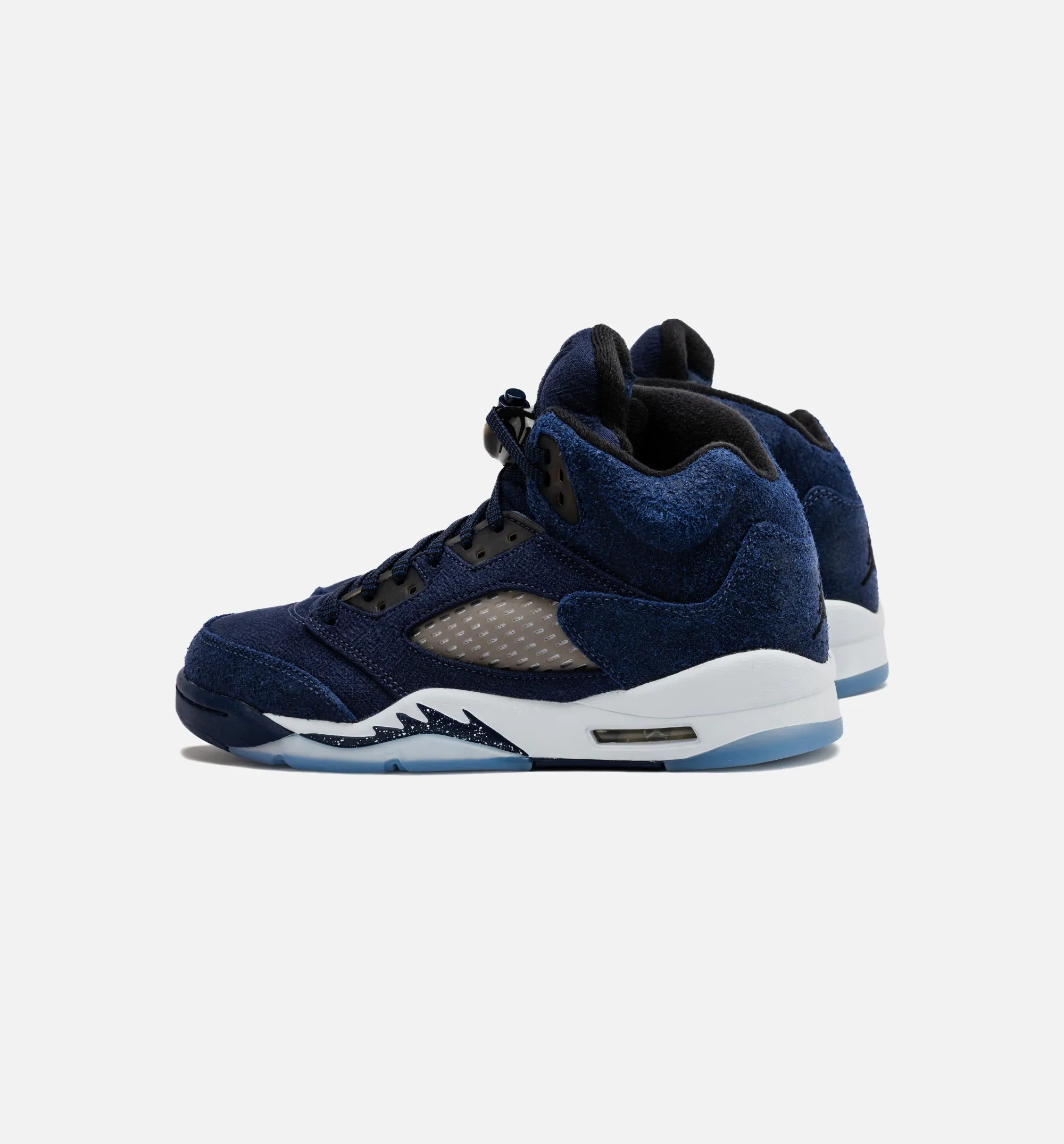 Air Jordan 5 Retro Midnight Navy Grade School Lifestyle Shoe - Midnight Navy/Black/Football Grey