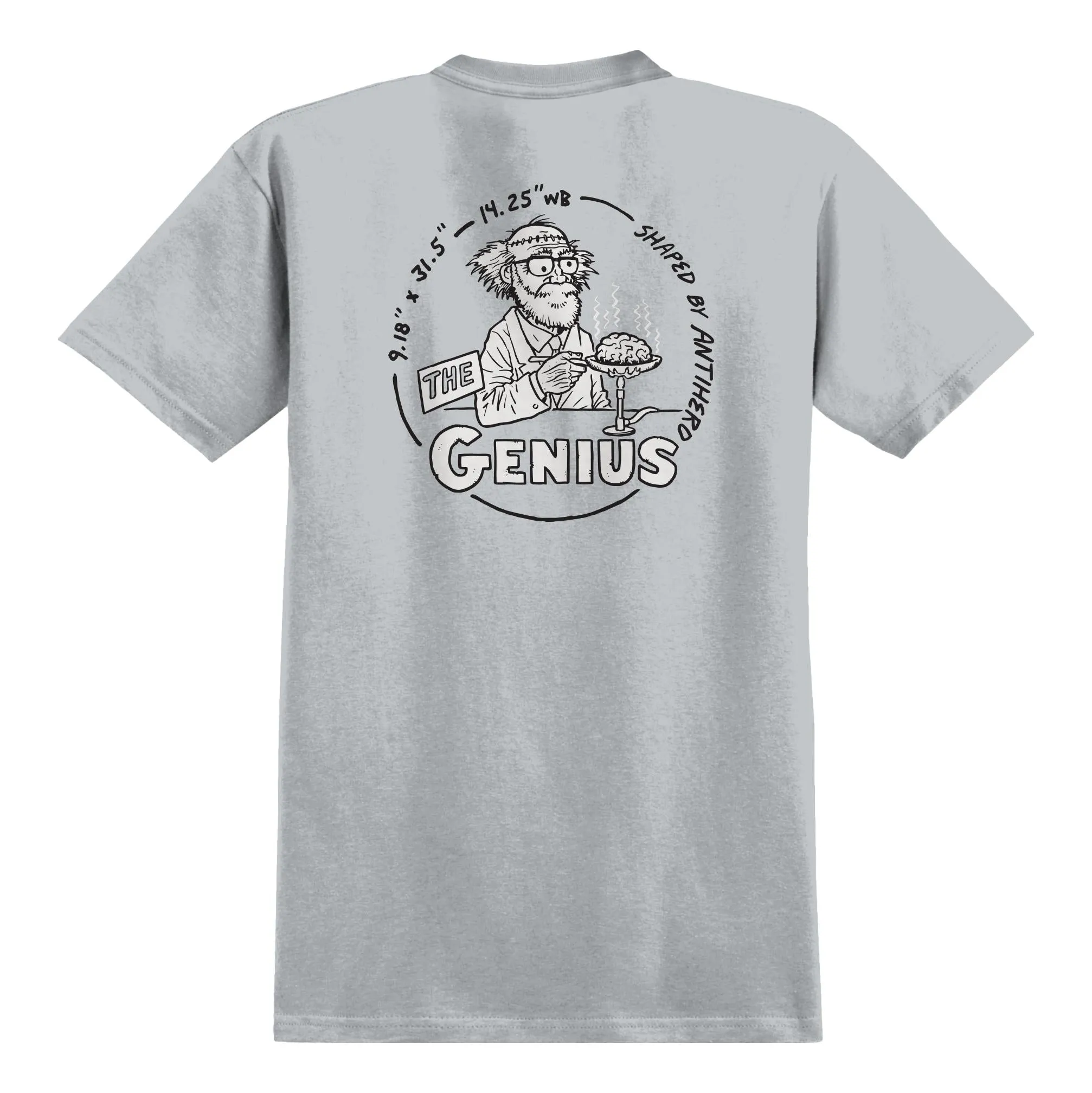 Anti Hero The Genius Tee Silver/Grey/Black