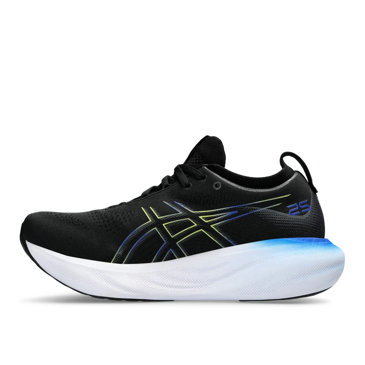 Asics Gel Nimbus 25 Men Black Glow Yellow     