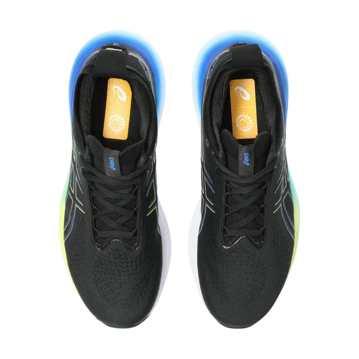 Asics Gel Nimbus 25 Men Black Glow Yellow     