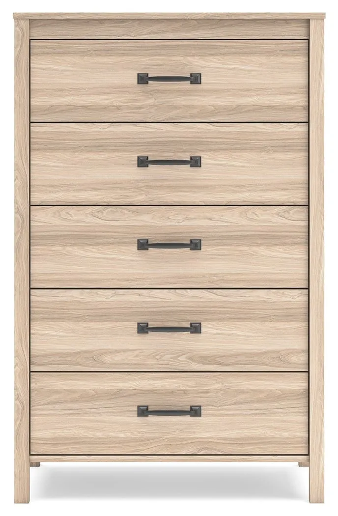 Battelle - Tan - Five Drawer Chest