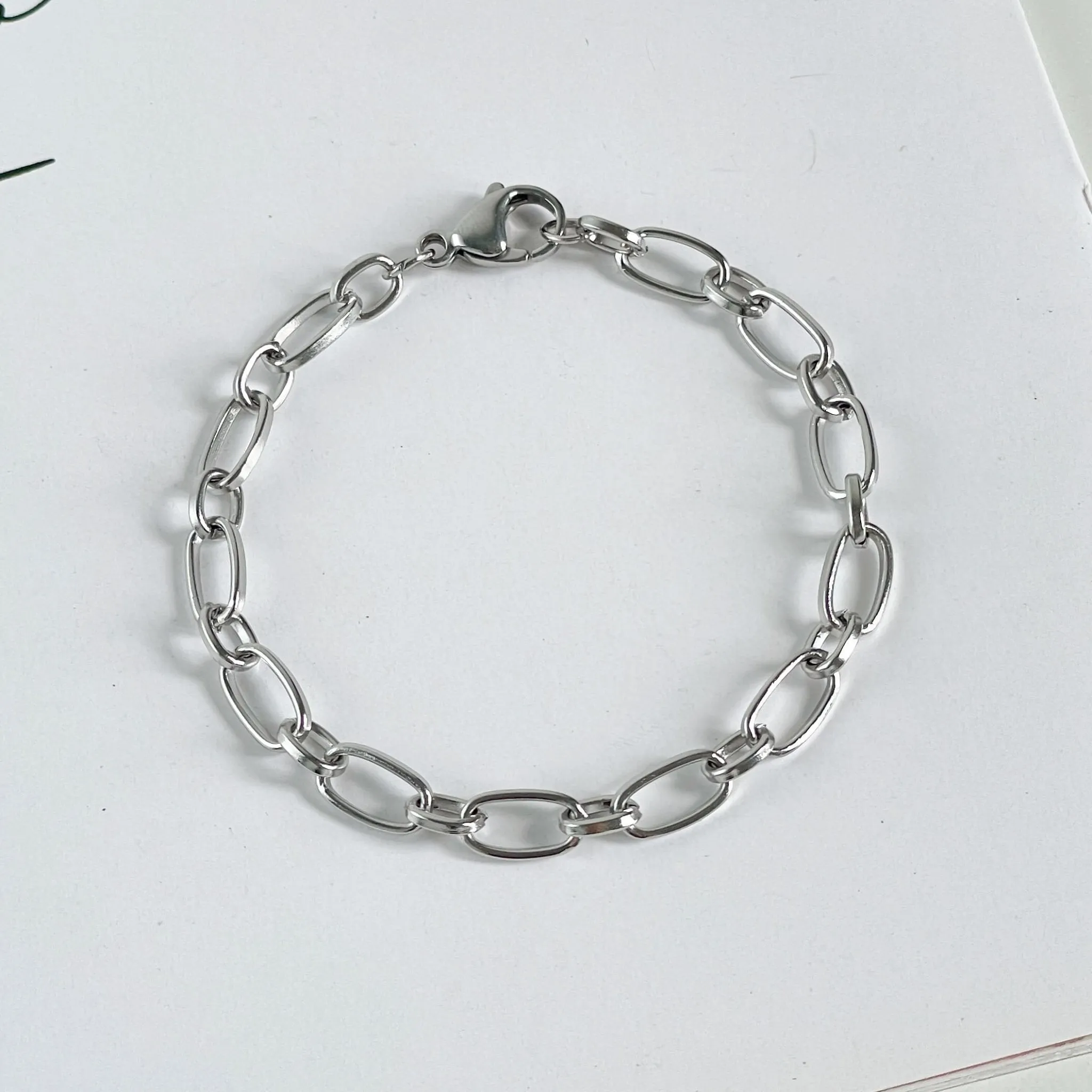 Belcher Chain Bracelet Silver