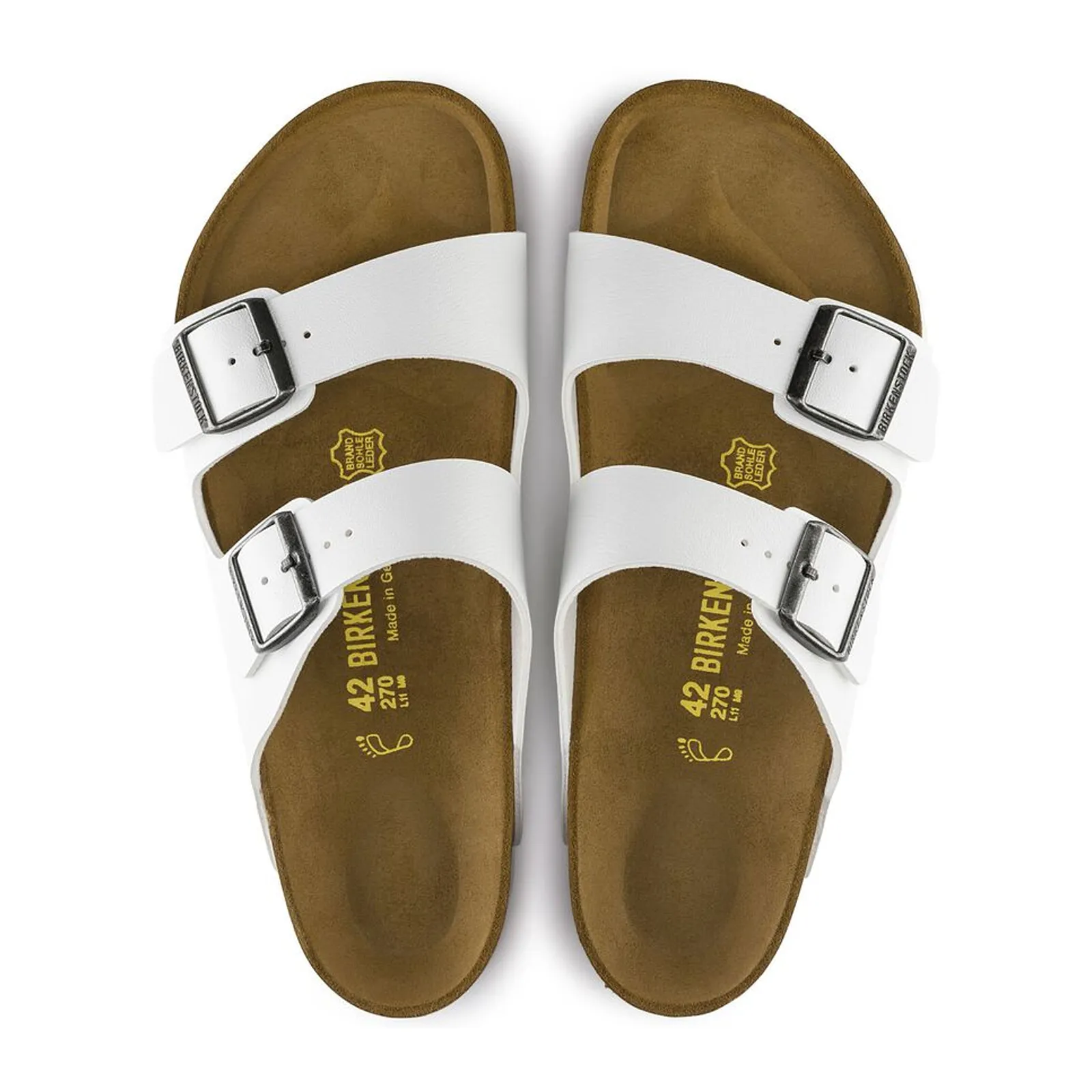 Birkenstock Arizona Narrow Slide Sandal (Women) - White Birko-Flor