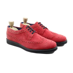 BISTOK - RED KID SUEDE DERBY