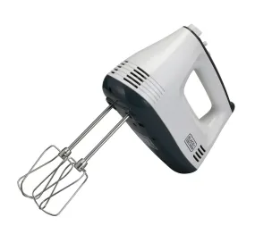 Black Decker M350 300-Watt Hand Mixer (White/Grey)