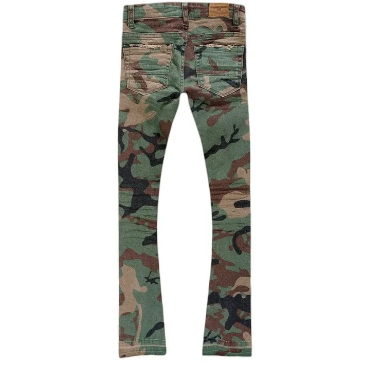 Boys Jordan Craig Stacked Tribeca Twill Pants (Vintage Camo) JTF960RCB