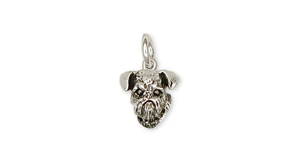 Brussels Griffon Charm Handmade Sterling Silver Dog Jewelry GF11-C