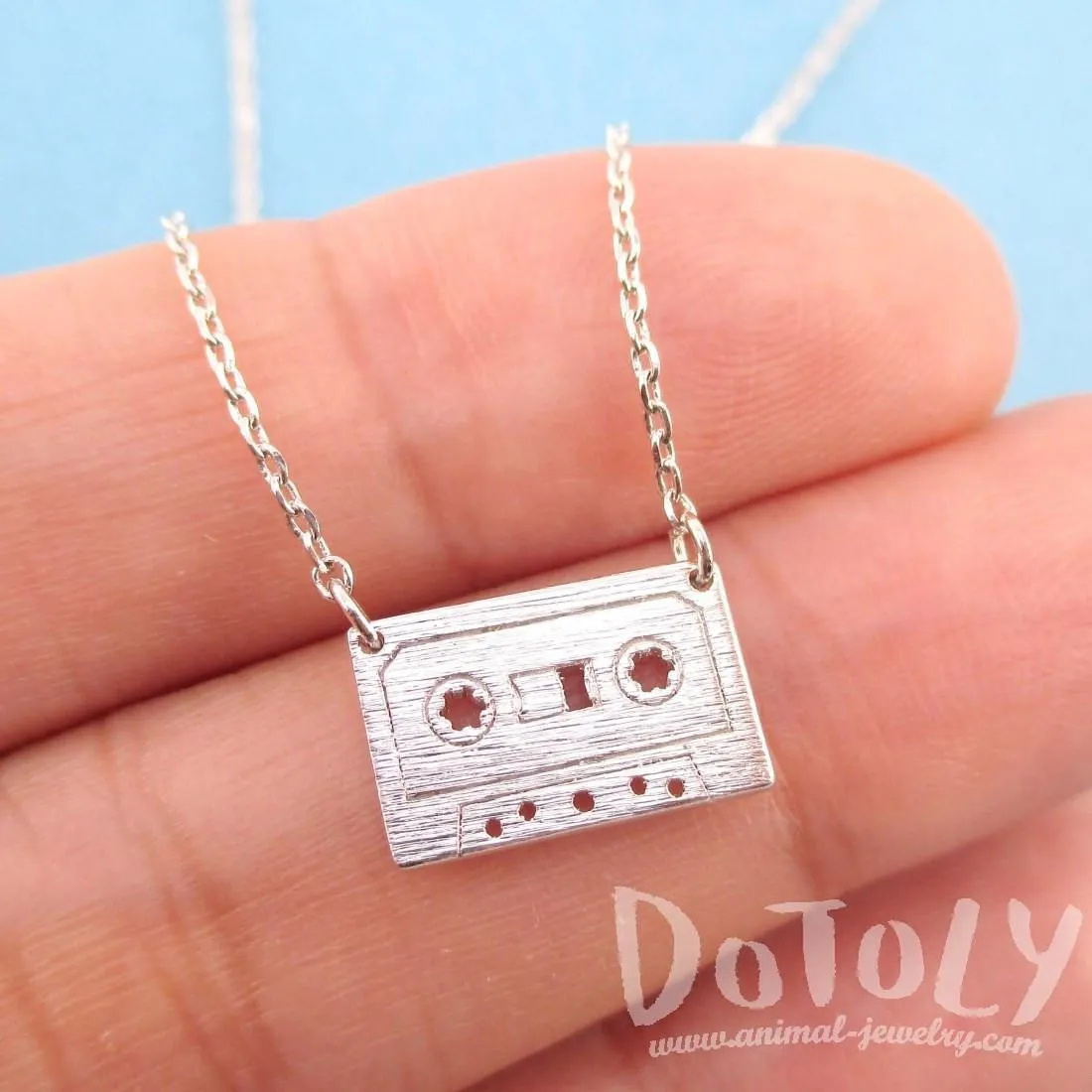 Cassette Mixed Tape Retro Friendship Pendant Necklace