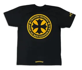 CHROME HEARTS HOLLYWOOD PLUS T-SHIRT BLACK / YELLOW