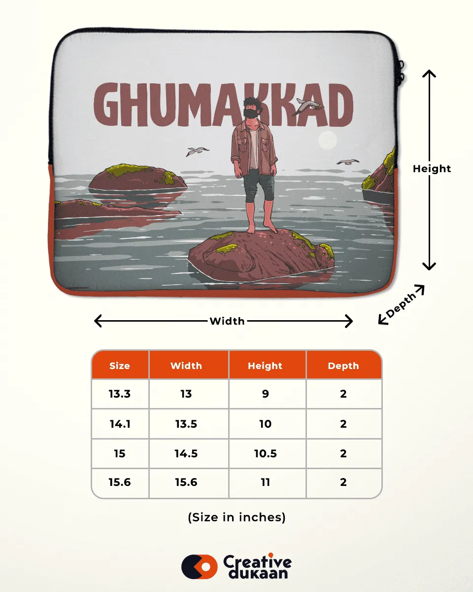 Cool Ghumakkad Wanderlust Laptop Sleeves