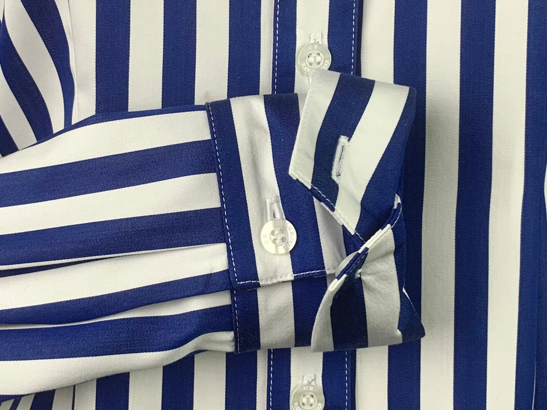 CR Tradition Royal and White Bengal Stripe - FINAL SALE