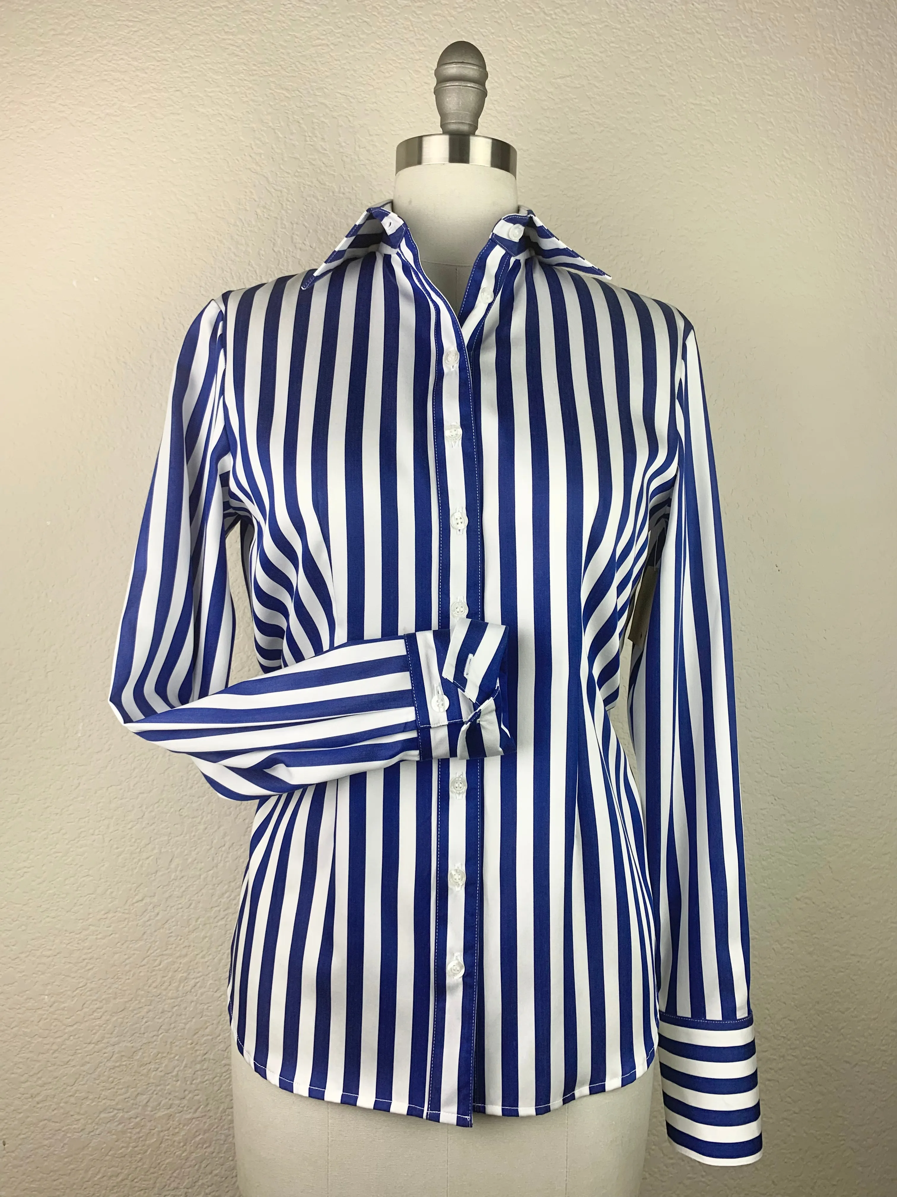 CR Tradition Royal and White Bengal Stripe - FINAL SALE