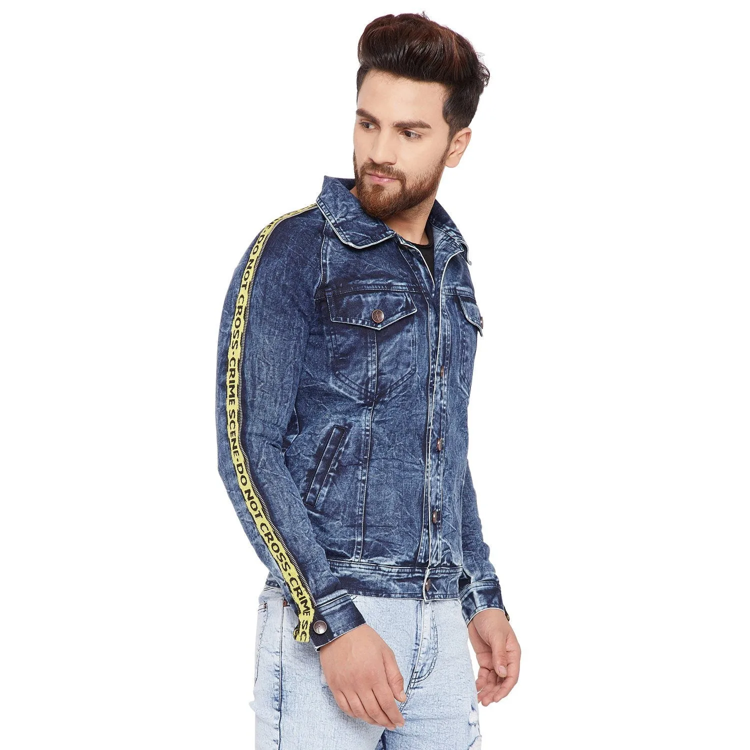 Crime Scene Taped Denim Jacket