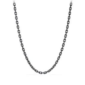 David Yurman Men's Chain Link Narrow Necklace with Black Titanium