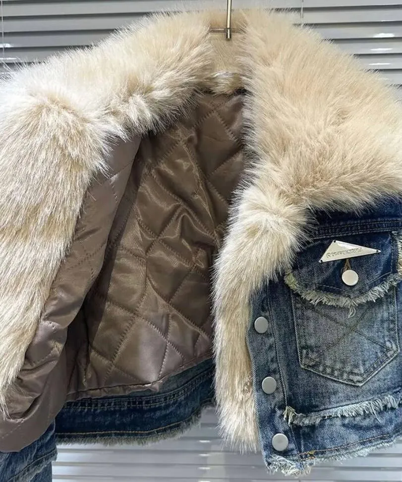 Denim Sherpa Jacket