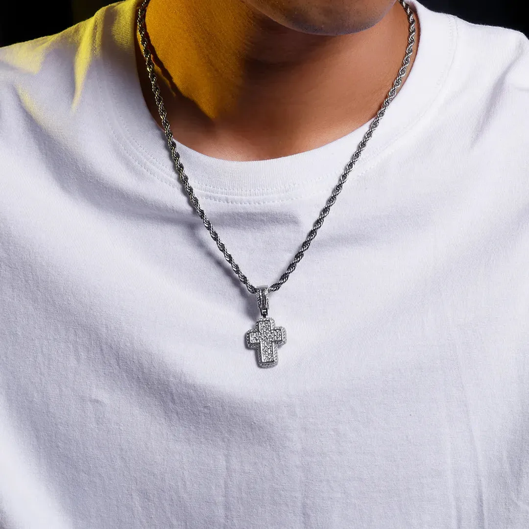 Double Layer Cross Pendant