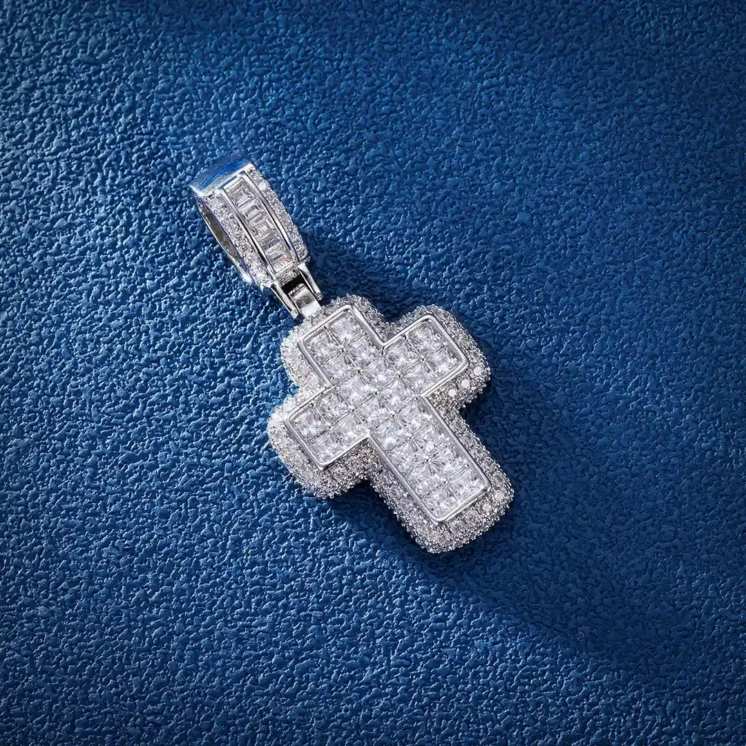 Double Layer Cross Pendant