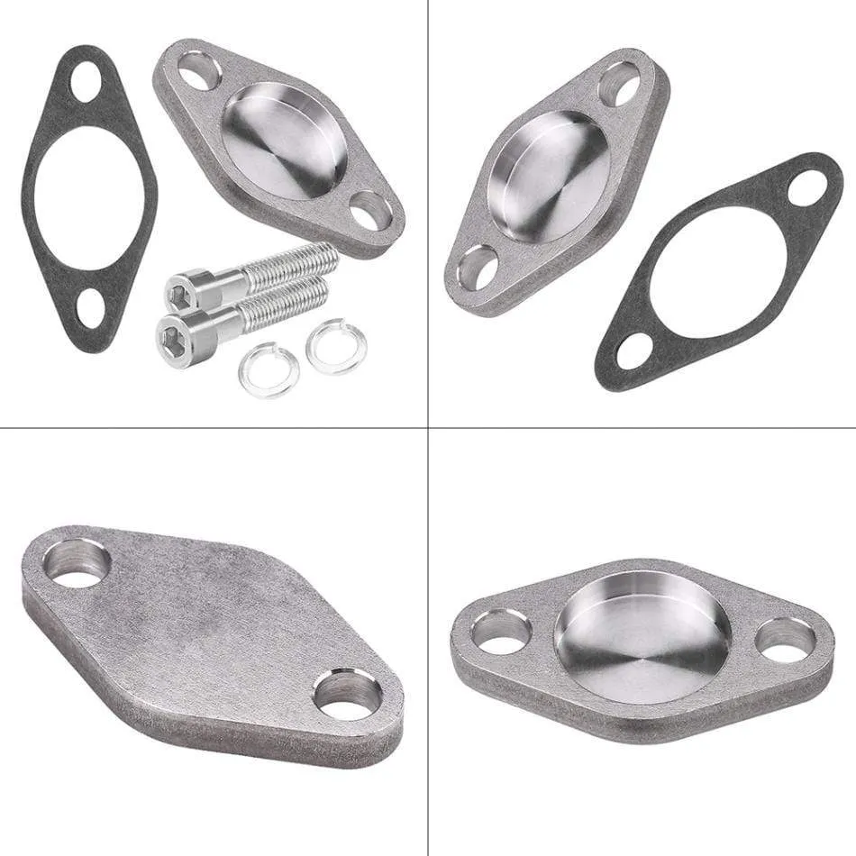 EGR Valve Blanking Block Plates Kit with Gasket for BMW E53 E38 E39 E46 X5 SI-A0254 Car Accessories 8mm Stainless Steel