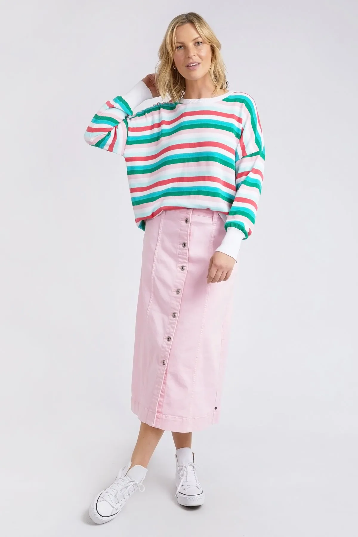 Elm Universe Knit - Multicoloured Stripe